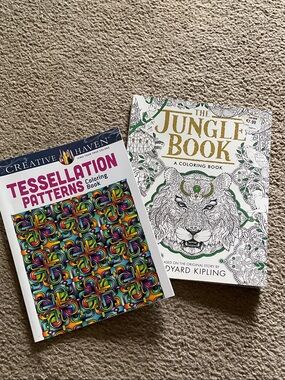 2 Adult Coloring Books